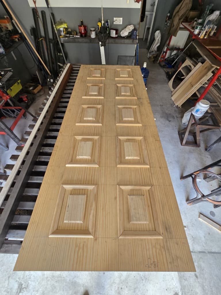 Restauración de puerta de entrada - Antes