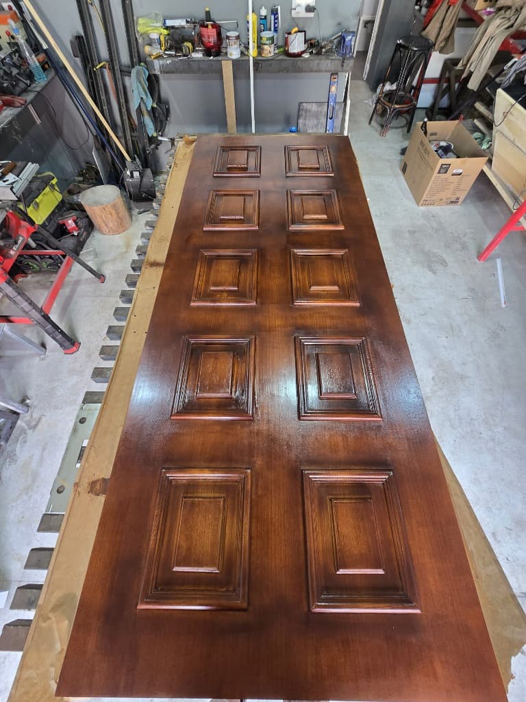 Restauración de puerta de entrada - Después